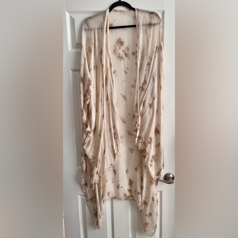 SOFT SURROUNDINGS Tie-Dye Sequin Kimono